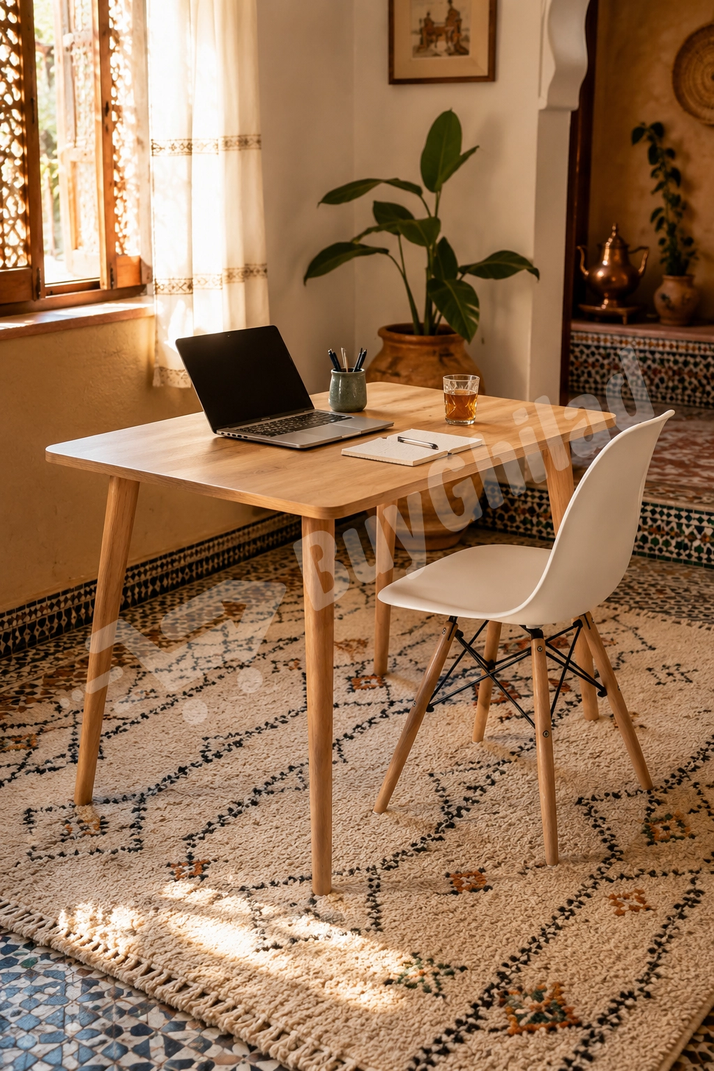 Pack bureau scandinave et chaise moderne au Maroc - BuyGhilad