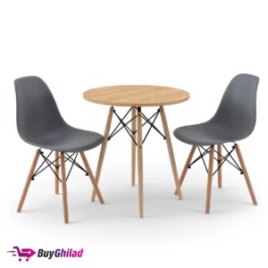 Combinaisons de couleurs personnalisables pour le Pack Salle à Manger Scandinave chez BuyGhilad (table blanc, noir, bois et chaises blanc, noir, gris) - تشكيلة الألوان القابلة للتخصيص لطقم غرفة الطعام.buyghilad